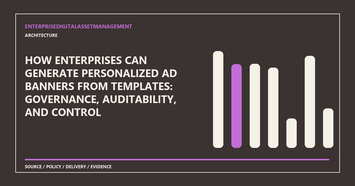 How enterprises can generate personalized ad banners from templates: governance, auditability, and control